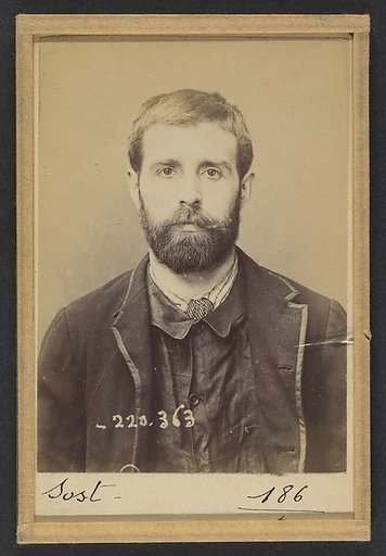 Sost. Edmond. 30 ans, né à Serqueux (Seine-Inférieure) le 15/11/64. Ciseleur. Anarchiste. 1/7/94.