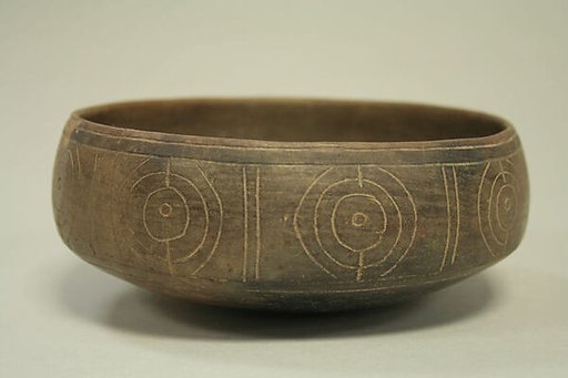 Bowl with geometric pattern