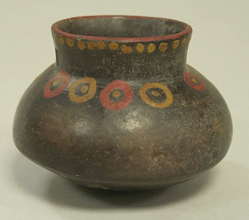 Single Spout Painted Jar