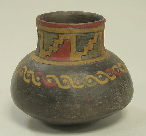 Single Spout Painted Jar