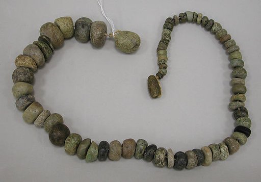 Necklace of stone beads