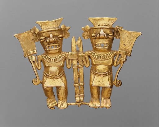Double Bat-Head Figure Pendant