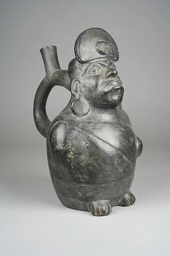 Stirrup Spout Bottle with Owl Head