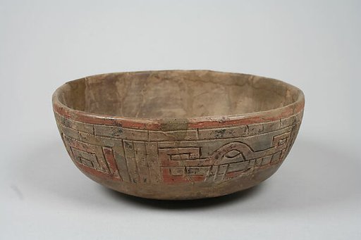 Incised bowl with fox motif