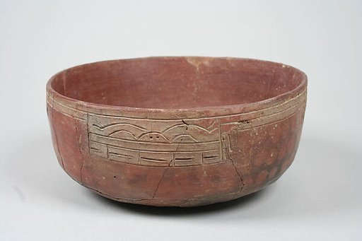 Incised bowl with animal motif