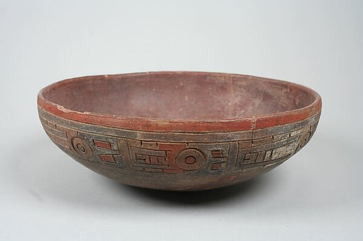 Incised bowl with birds