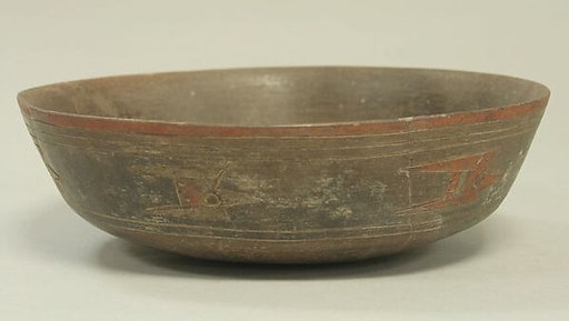 Incised bowl with birds