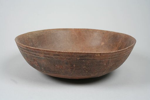 Incised bowl with birds