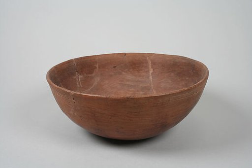 Undecorated painted bowl