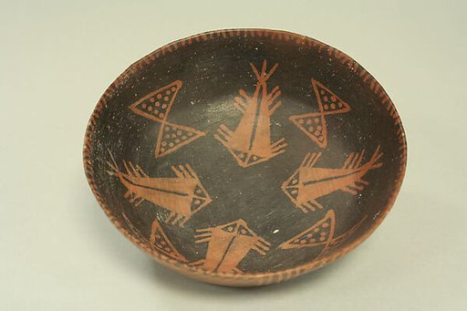 Orangeware Bowl with Fish Motif