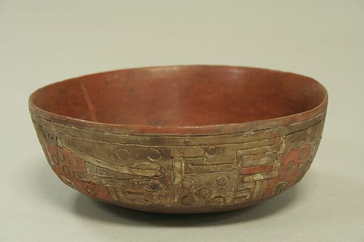 Incised Painted Bowl with Fox Motif
