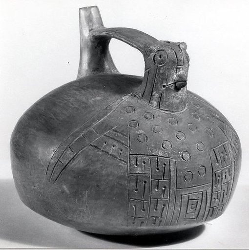 Double Spout and Bridge Bottle with Falcoln