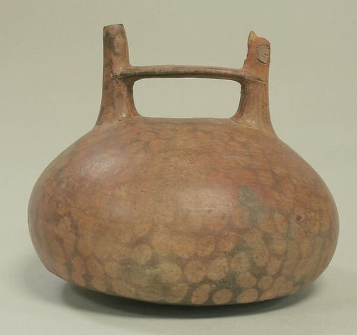 Double Spout and Bridge Bottle with Bird