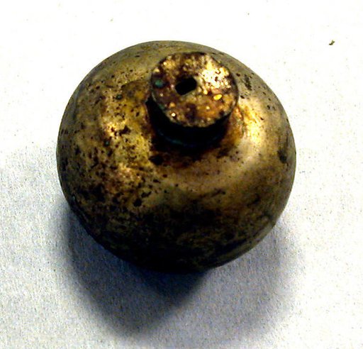 Hammered Silver Bead