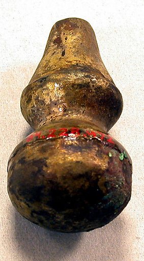 Hammered Silver Peanut Ornament