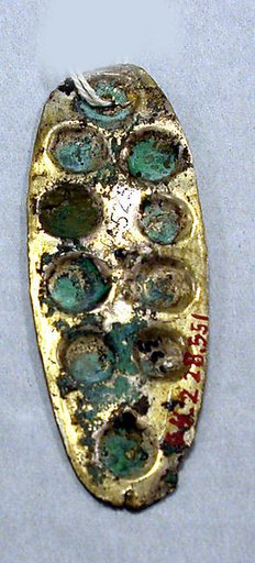Hammered Silver Ornament with Repoussé Disks