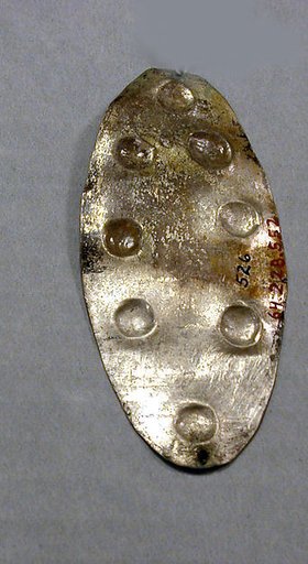 Hammered Silver Ornament with Repoussé Disks