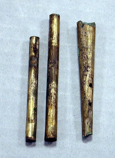 Hammered Silver Tube Ornament