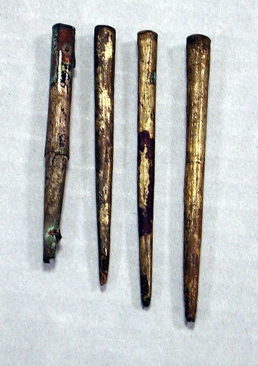 Hammered Silver Tube Ornament