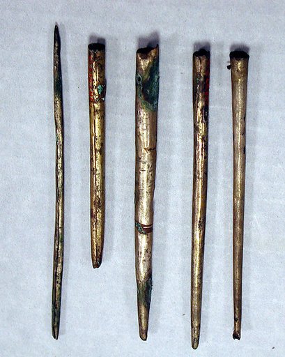 Hammered Silver Tube Ornament