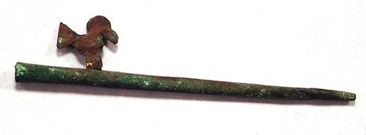 Hammered Copper Miniature Spear Thrower