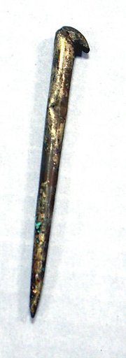 Hammered Silver Miniature Spear Thrower
