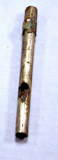 Hammered Silver Tube