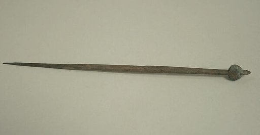 Shell Spindle and Copper Spindle Whorl
