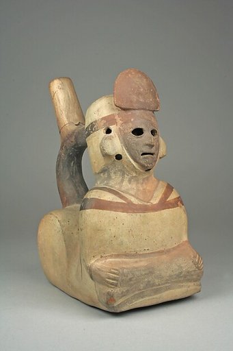Whistling Stirrup Spout Bottle with Figure