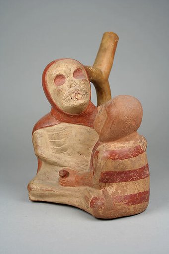Stirrup Spout Bottle with Couple