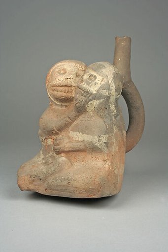 Stirrup Spout Bottle with Couple
