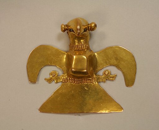 Cast Gold Eagle Pendant