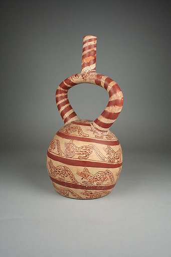 Stirrup Spout Bottle with Felines