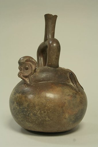 Stirrup Spout Bottle: Monkey