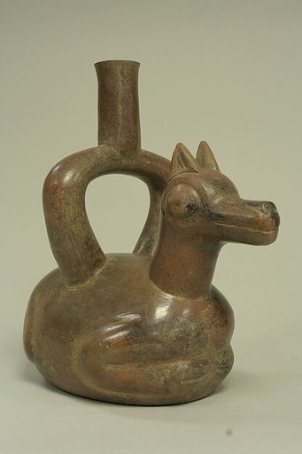 Stirrup-Spout Bottle: Llama