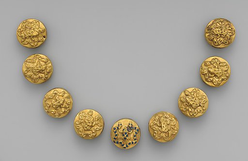 Necklace beads with frogs and snakes