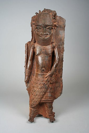 Plaque Fragment with Warrior Chief