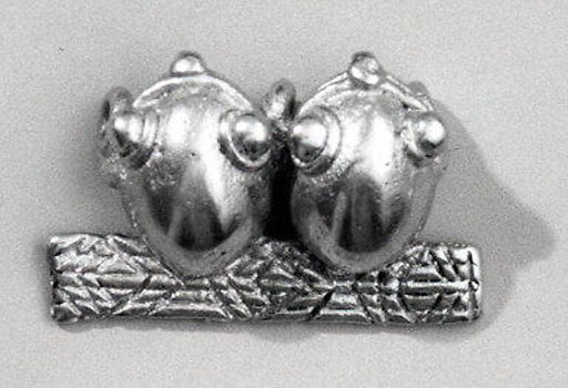 Gold Double Frog Ornament