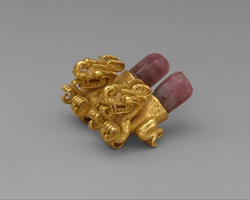 Double crocodile pendant