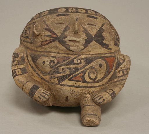 Painted Vessel in the Form of a Seated Woman