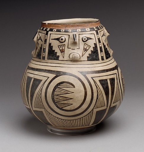 Jar with Four Faces