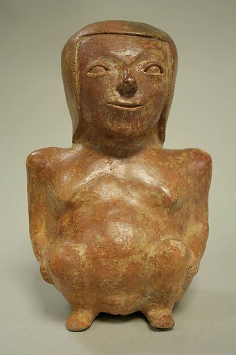 Ceramic Seated Female Figure