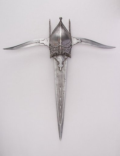 Dagger (Katar) with Two Side Blades (Bichuwa)