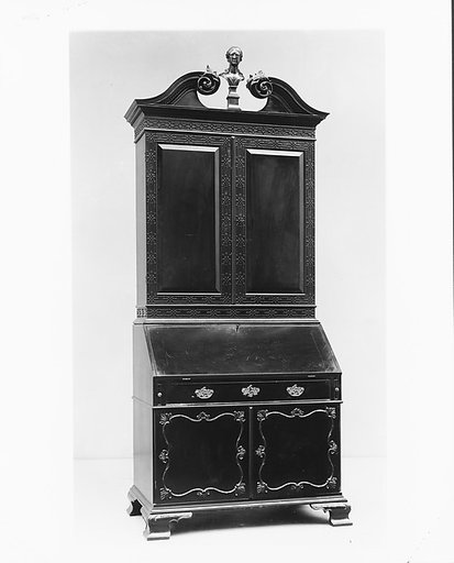 Desk and bookcase