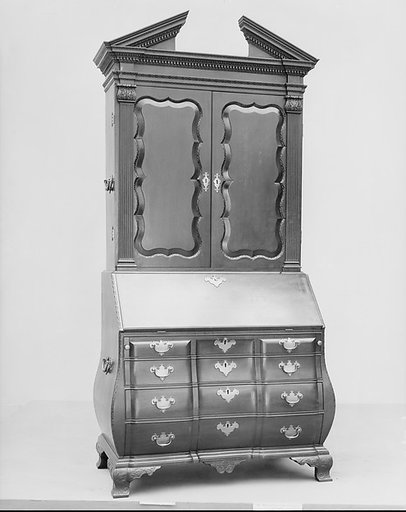 Desk and bookcase