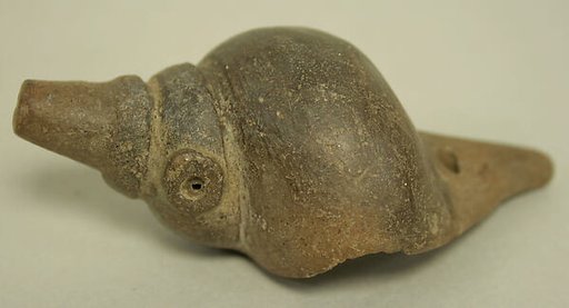 Ceramic Whistle in the Form of a Shell