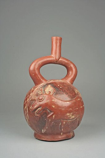 Stirrup Spout Bottle with Deer
