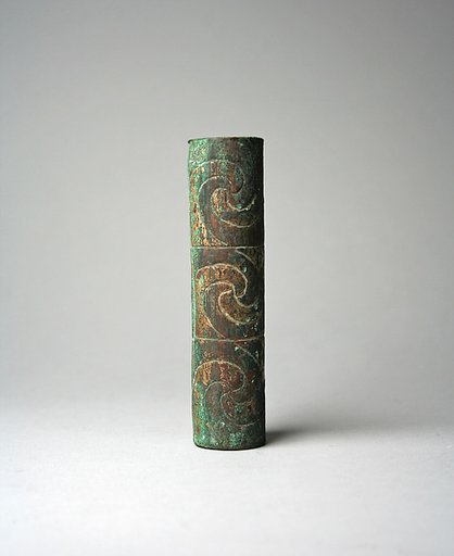 Tubular Bead with Spirals