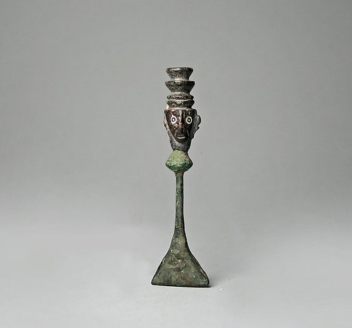 Copper Rattle and Stone Head