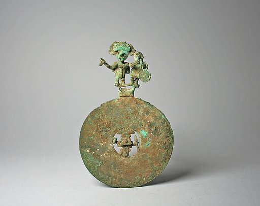 Copper Disk Ornament with Musicians